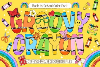 Groovy Crayon Font: Playful Designs and Creative Projects