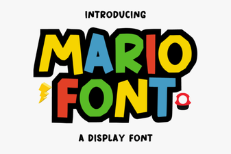 Design Projects Using the Mario Font