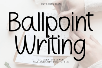 The Ballpoint Font: Creative Design & Writing Projects