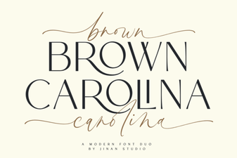 Brown Carolina Duo Font Project Ideas